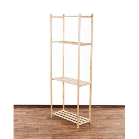 Regał drewniany RA-4K-80 brązowy