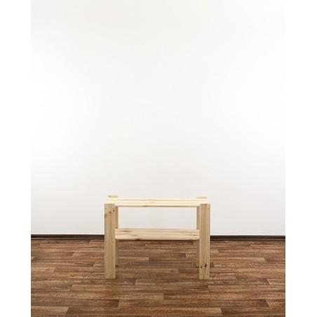 Regał drewniany modułowy z półką ażurową  Maxi 2L