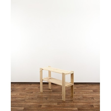 Regał drewniany modułowy z półką ażurową  Maxi 2L