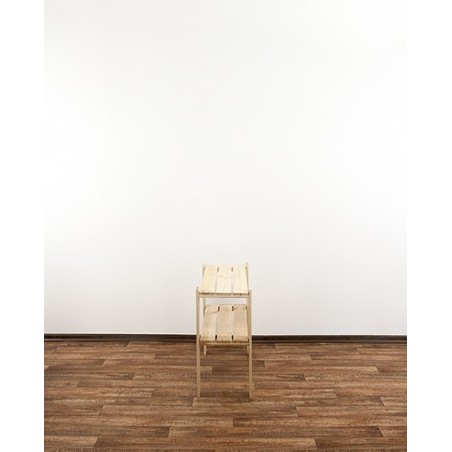 Regał drewniany modułowy z półką ażurową  Maxi 2L