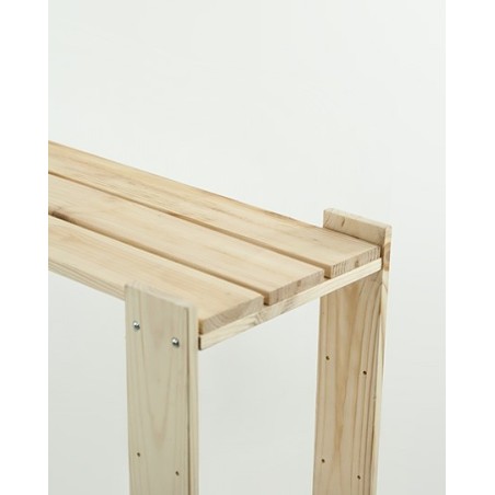 Regał drewniany modułowy z półką ażurową  Maxi 2L