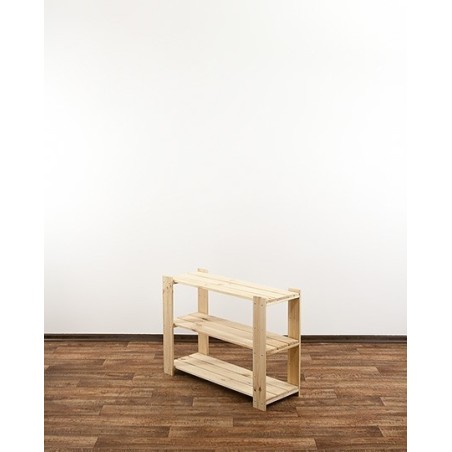 Regał drewniany do spiżarni Maxi 2L+ trzypiętrowy