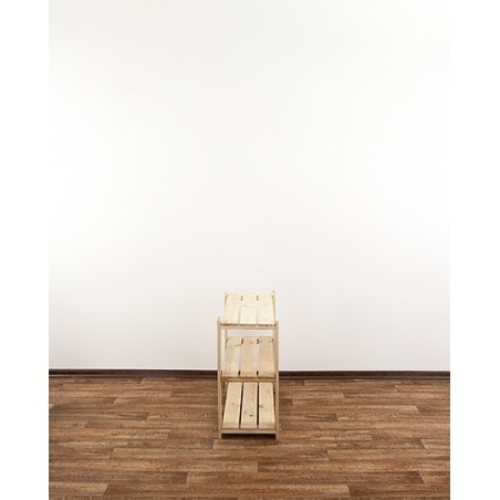 Regał drewniany do spiżarni Maxi 2L+ trzypiętrowy