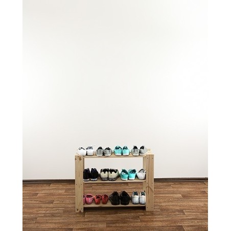 Regał drewniany do spiżarni Maxi 2L+ trzypiętrowy