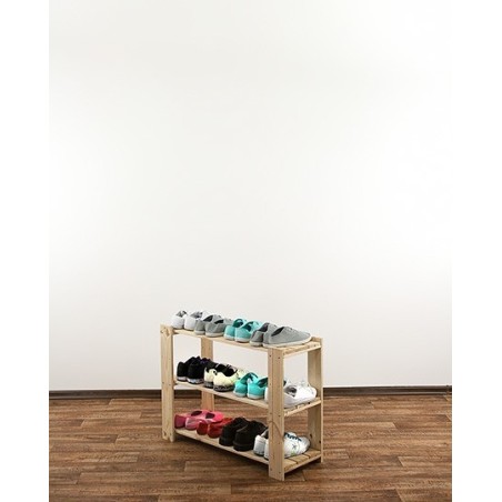 Regał drewniany do spiżarni Maxi 2L+ trzypiętrowy