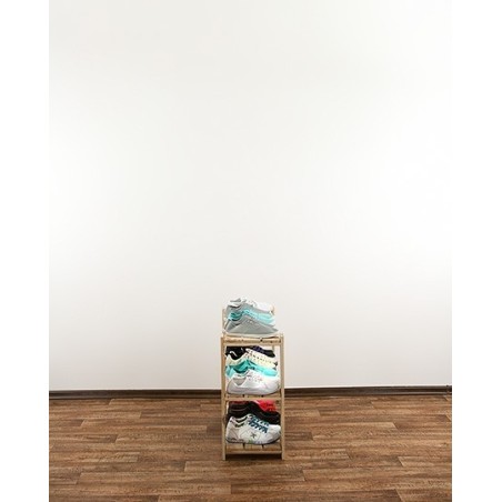 Regał drewniany do spiżarni Maxi 2L+ trzypiętrowy