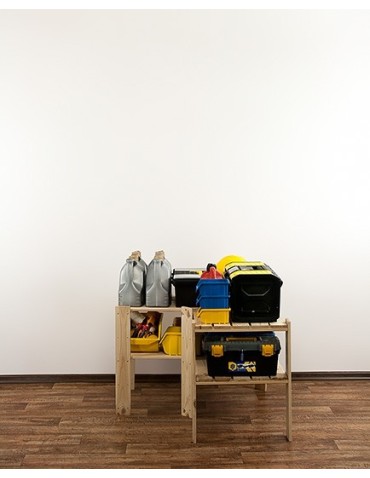 seria MAXI - Regał drewniany do spiżarni z półką ażurową Maxi 2W - product 6