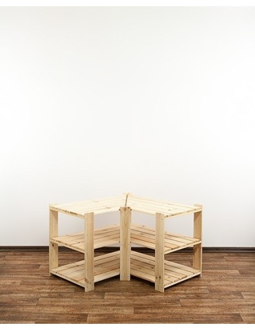 seria MAXI - Regał drewniany do zabudowy z półką ażurową  Maxi 2W+ - product 2