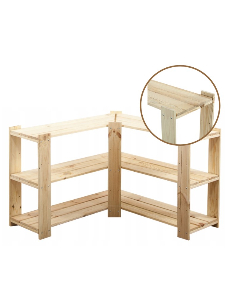 seria MAXI - Regał drewniany modułowy z półką ażurową Maxi 2Z+ - produkt MODO24.PL 1