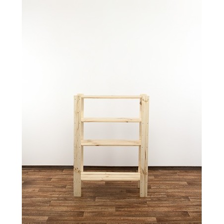 Regał drewniany do warsztatu Maxi 3L+ z ażurowymi półkami