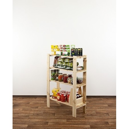 Regał drewniany do warsztatu Maxi 3L+ z ażurowymi półkami