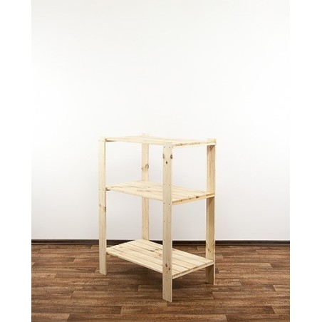 Regał drewniany modułowy Maxi 3M z półką ażurową