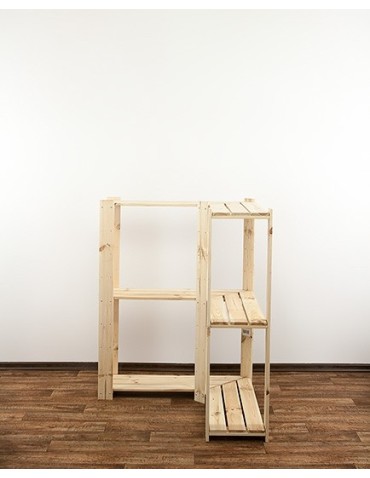 seria MAXI - Regał drewniany do spiżarni z półką ażurową Maxi 3Z - product 2