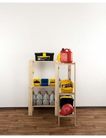 seria MAXI - Regał drewniany do spiżarni z półką ażurową Maxi 3Z - product 8