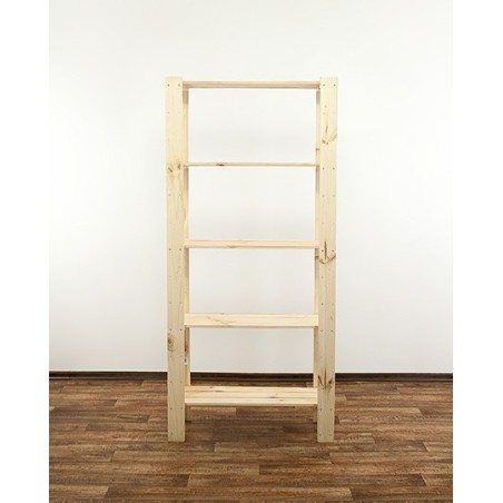 Regał drewniany modułowy z półką ażurową  Maxi 4L+