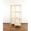 Regał drewniany modułowy z półką ażurową  Maxi 4W