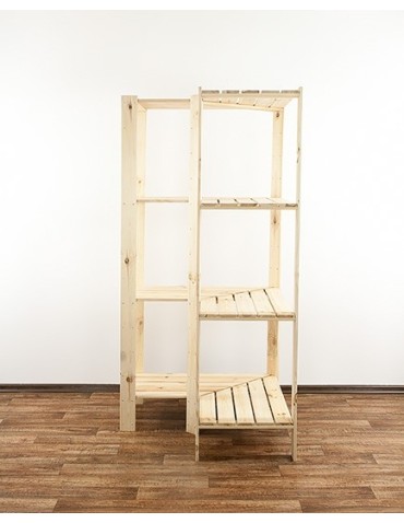 seria MAXI - Regał drewniany modułowy z półką ażurową  Maxi 4W - product 2