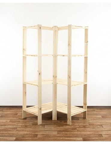 seria MAXI - Regał drewniany modułowy z półką ażurową  Maxi 4W - product 3