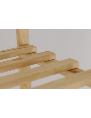 regały serii RA - Ażurowy Regał Sosnowy ~ 5 Półek ~ Surowy ~ RA-5-65 - product 7