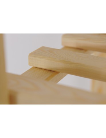 regały serii RA - Ażurowy Regał Sosnowy ~ 5 Półek ~ Surowy ~ RA-5-65 - product 8