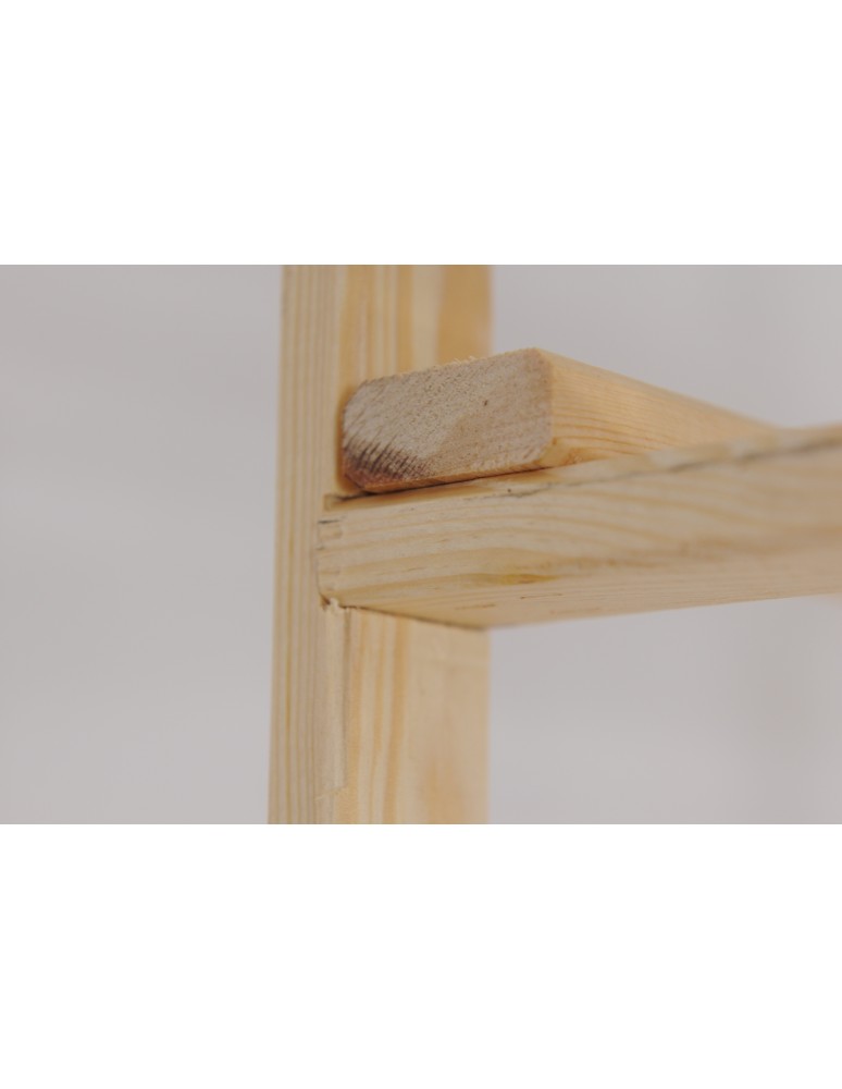 regały serii RA - Ażurowy Regał Sosnowy ~ 5 Półek ~ Surowy ~ RA-5-65 - product MODO24.PL 9