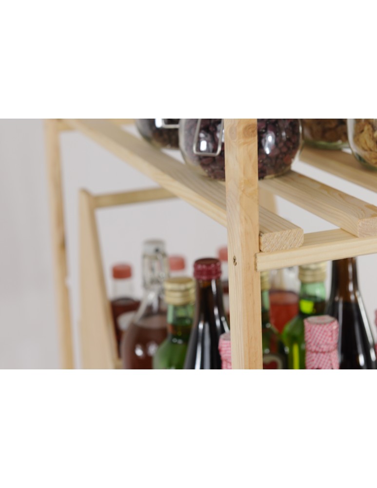 regały serii RA - Ażurowy Regał Sosnowy ~ 5 Półek ~ Surowy ~ RA-5-65 - product MODO24.PL 10