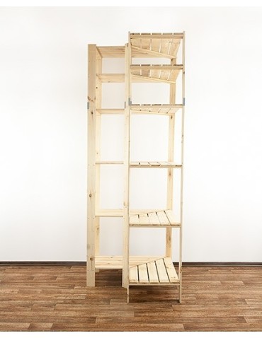 seria MAXI - Regał drewniany do zabudowy z półką ażurową  Maxi 6W - product 2