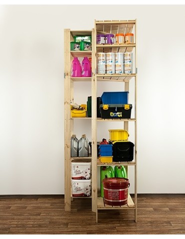 seria MAXI - Regał drewniany do zabudowy z półką ażurową  Maxi 6W - product 7