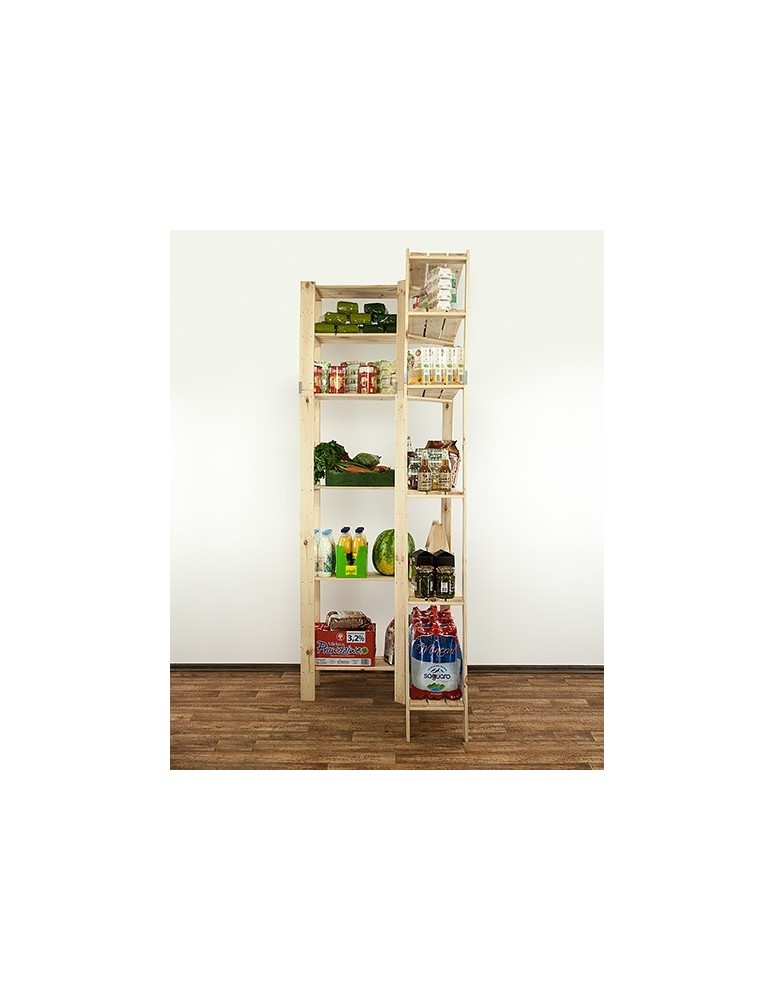 seria MAXI - Regał drewniany modułowy z półką ażurową  Maxi 6Z - product MODO24.PL 4