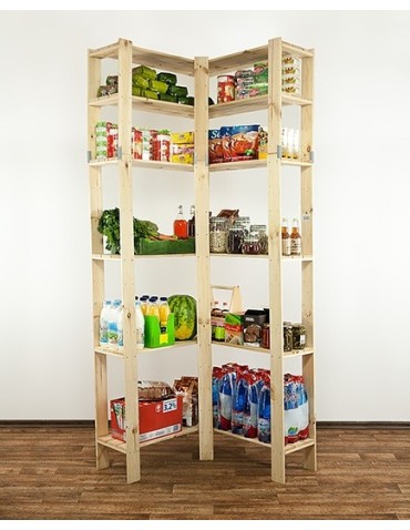 seria MAXI - Regał drewniany modułowy z półką ażurową  Maxi 6Z - product 5