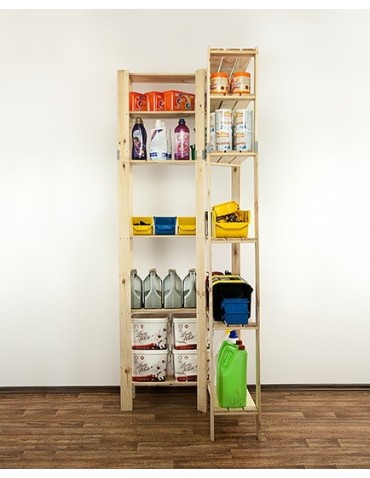 seria MAXI - Regał drewniany modułowy z półką ażurową  Maxi 6Z - product 7