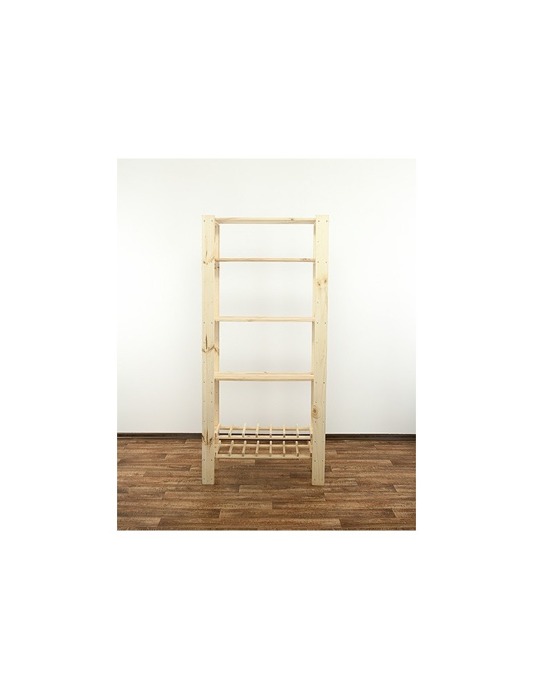 seria MAXI - Regał drewniany do zabudowy z półką ażurową  Maxi RW-4L - product MODO24.PL 2