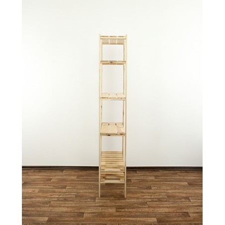 Regał drewniany do zabudowy z półką ażurową  Maxi RW-4L