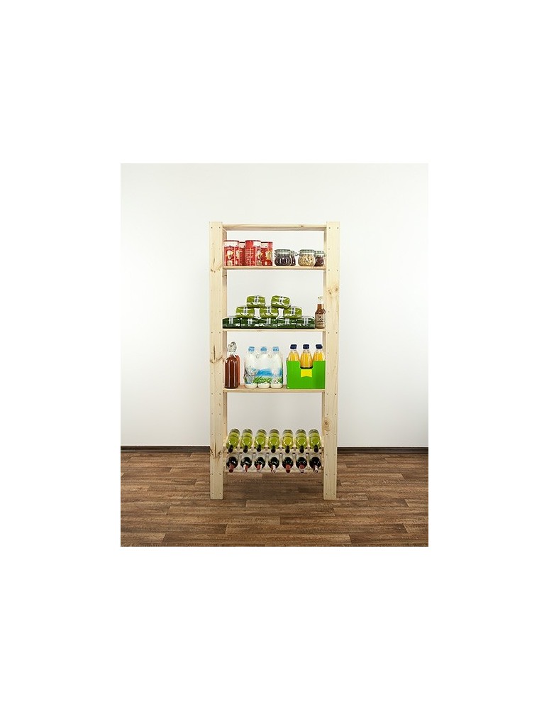 seria MAXI - Regał drewniany do zabudowy z półką ażurową  Maxi RW-4L - product MODO24.PL 6