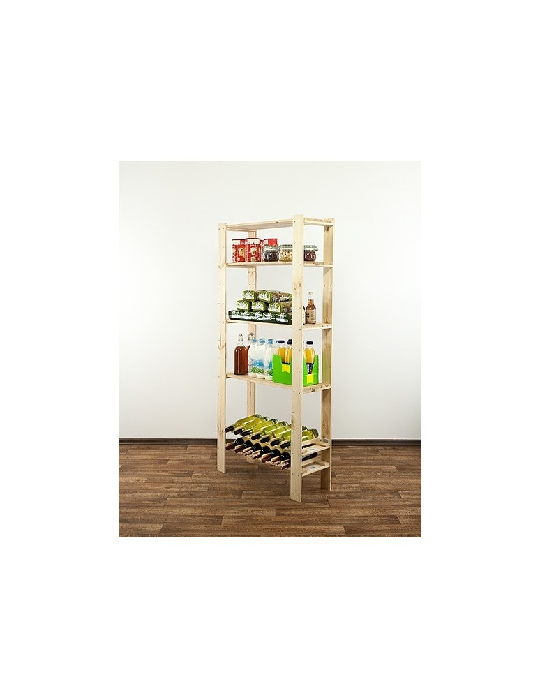 seria MAXI - Regał drewniany do zabudowy z półką ażurową  Maxi RW-4L - product MODO24.PL 7