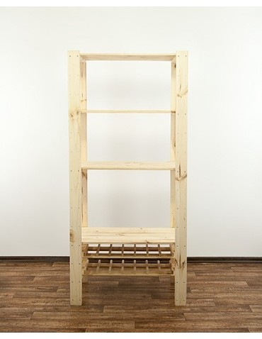 seria MAXI - Regał drewniany modułowy z półką ażurową  Maxi RW-4M - product 4