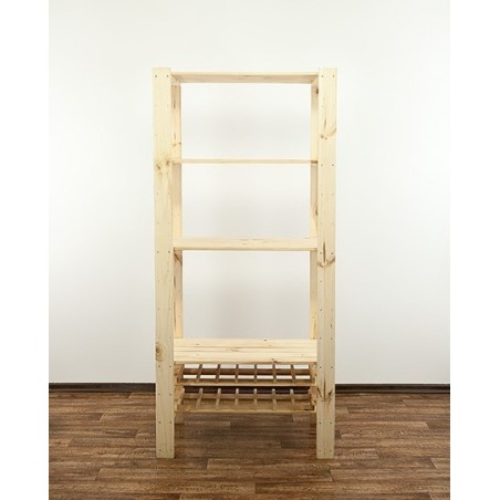 Regał drewniany modułowy z półką ażurową  Maxi RW-4M