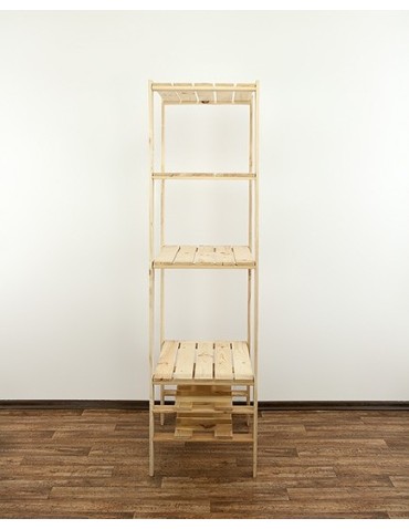 seria MAXI - Regał drewniany modułowy z półką ażurową  Maxi RW-4M - product 3