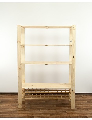 seria MAXI - Regał drewniany do warsztatu z półką ażurową Maxi RW-4N - product 2