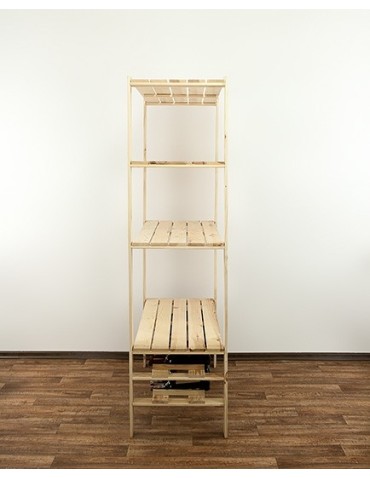 seria MAXI - Regał drewniany do warsztatu z półką ażurową Maxi RW-4N - product 4