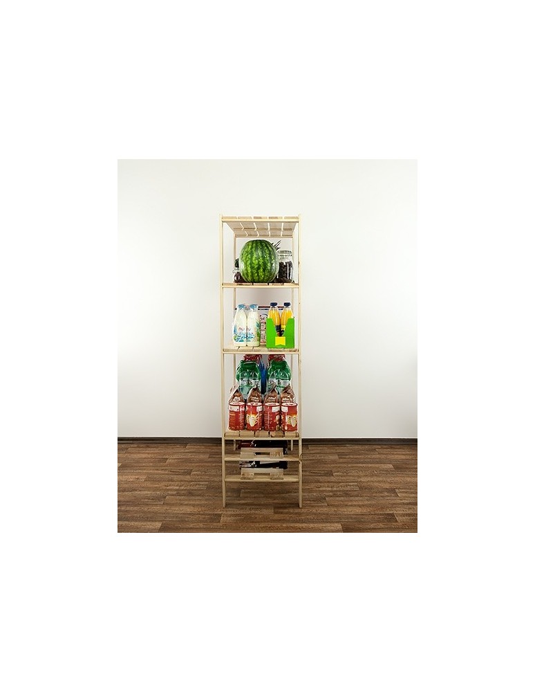 seria MAXI - Regał drewniany do warsztatu z półką ażurową Maxi RW-4N - product MODO24.PL 7