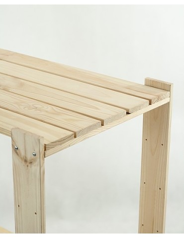 seria MAXI - Regał drewniany do warsztatu z półką ażurową Maxi RW-4N - product 8