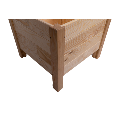 Sosnowa Donica Kwadratowa - 40x40x34 cm · Surowa