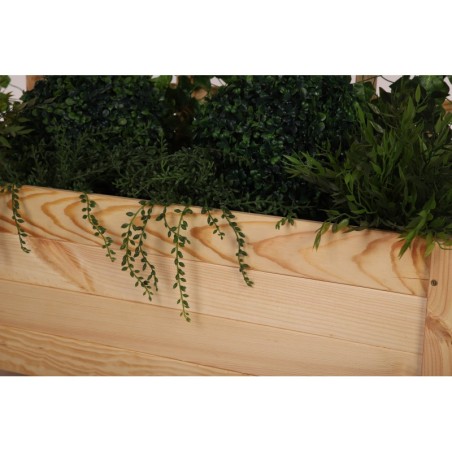 Dekoracyjna Donica ~ 80x40x34 cm ~ Sosnowa/Surowa