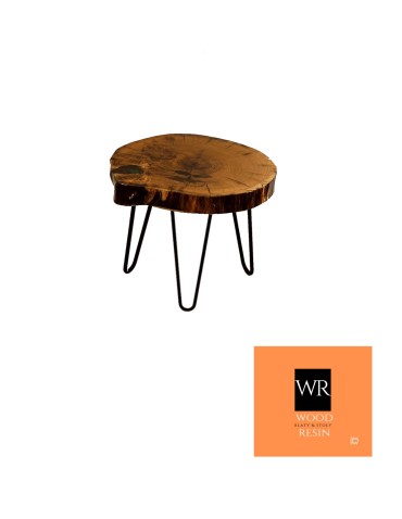 Stoły Marki Wood&Resin - Dębowy Stolik lub Blat ~ Sapphire Nook ~ Wood & Resin ~ Unikat 090305 - product 1