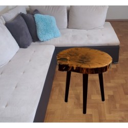 Dębowy Stolik/ Blat (wybór) ~ Sapphire Nook ~ ±53 x 5,5 cm ~ Unikat