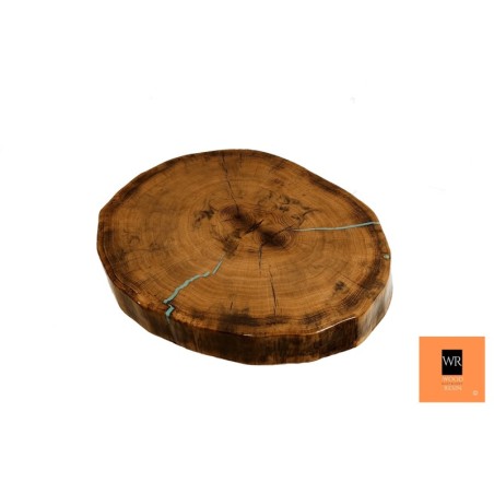 Dębowy Stolik/ Blat (wybór) ⭖ Smoke and Owl ⭖ śr. 37-42 cm ▪ gr. 6 cm