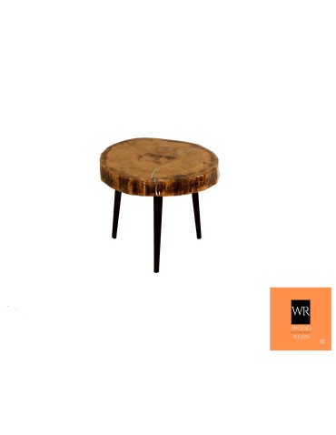 Stoły Marki Wood&Resin - Dębowy Stolik lub Blat ~ Smoke and Owl ~ Wood & Resin ~ Unikat 084634 - product 1