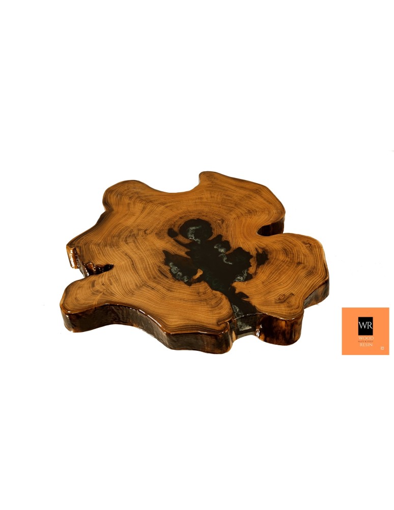 Stoły Marki Wood&Resin - Stolik lub Blat ~ Irregular Black ~ Wood & Resin ~ Unikat 121057 - produkt MODO24.PL 1