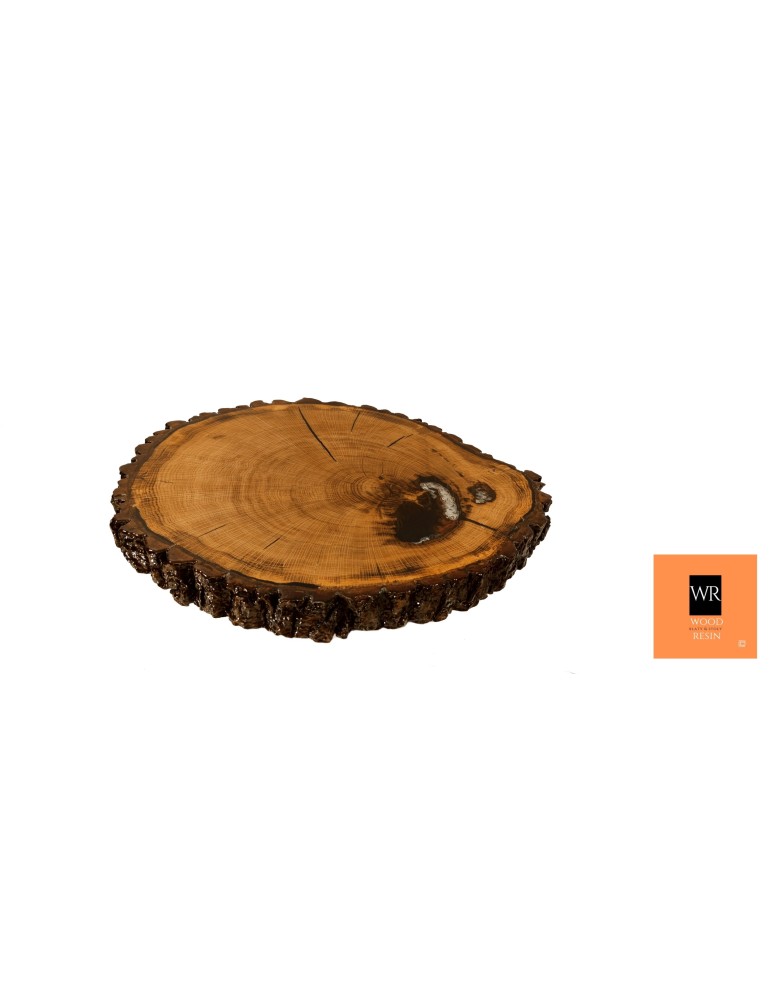 Stoły Marki Wood&Resin - Dębowy Stolik lub Blat ~ Smoking Craters ~ Wood & Resin ~ Unikat 113443 - produkt MODO24.PL 1